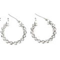 Lauren By Ralph Lauren Braided Hoop Earrings